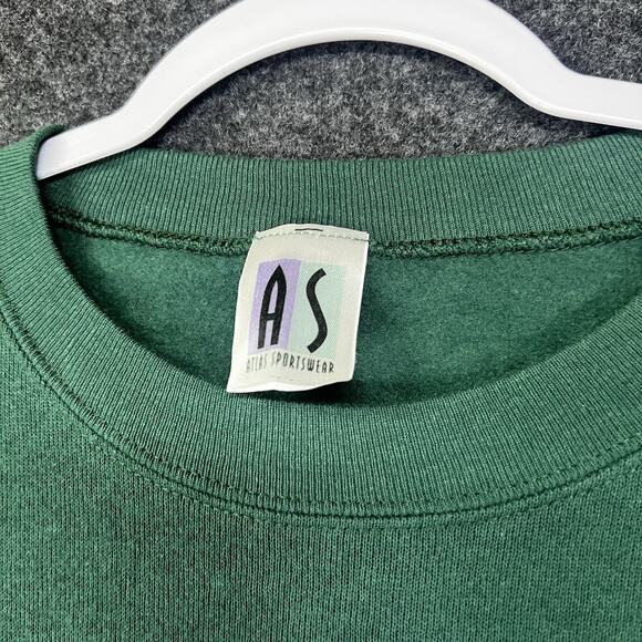 VTG Atlas Sportswear Adult XL Pullover Sweatshirt Reindeer Christmas Animals - Picture 3 of 7